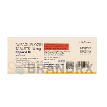 Daparyl 10 mg Intas Pharmaceuticals