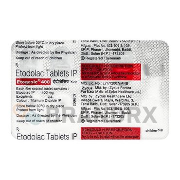 Etogesic 400 mg Alidac Fortiza